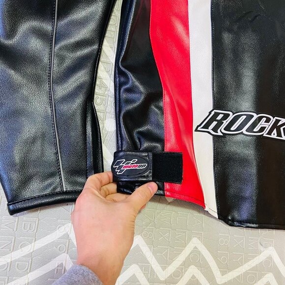 Joe Rocket SUZUKI Moto Racing Motorcycle Leather Jacket Embroidered - Picture 9 of 9